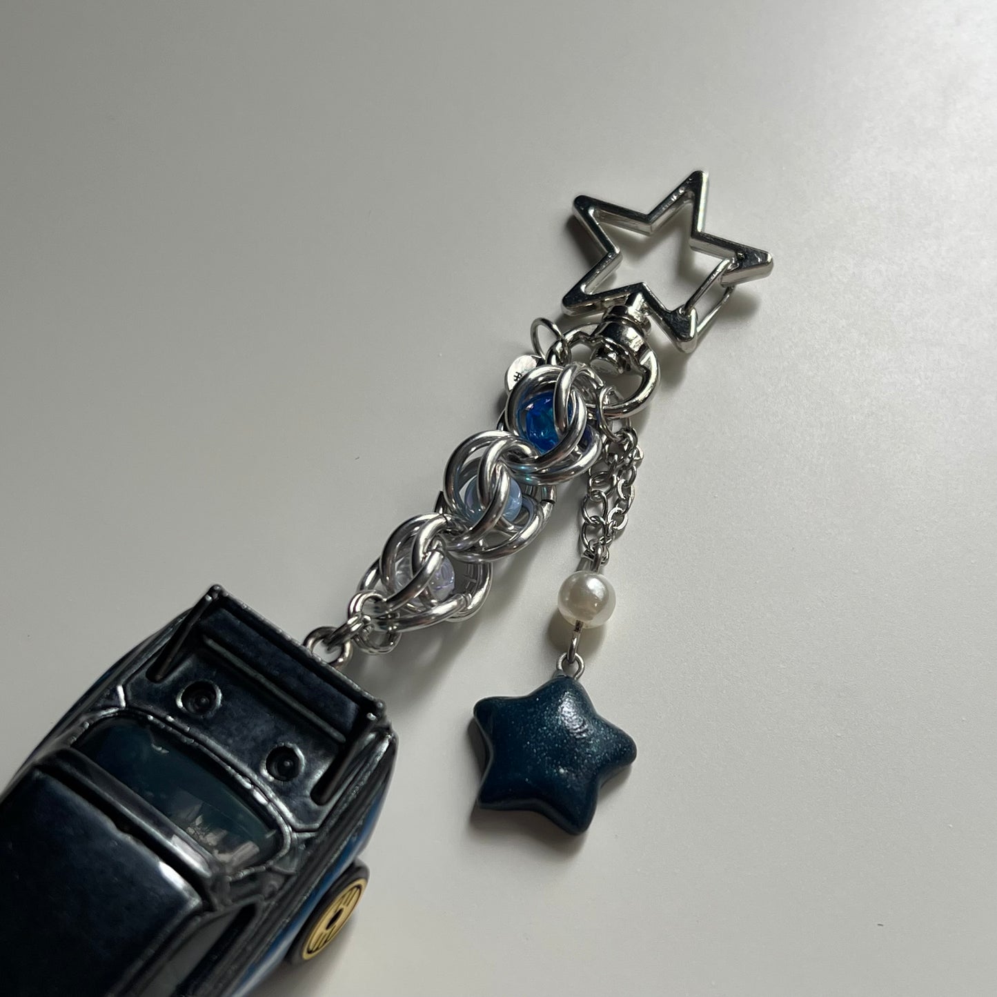 ‘73 BMW 3.0 CSL Race Car Beaded Keychain