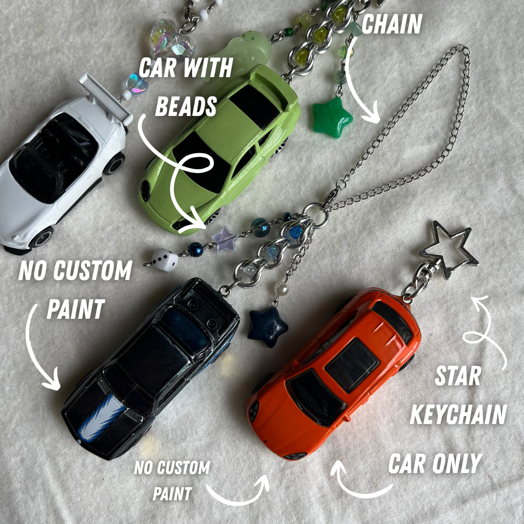 Build Your Dream Diecast Car Keychain - Customer Provides Car (Custom Order)