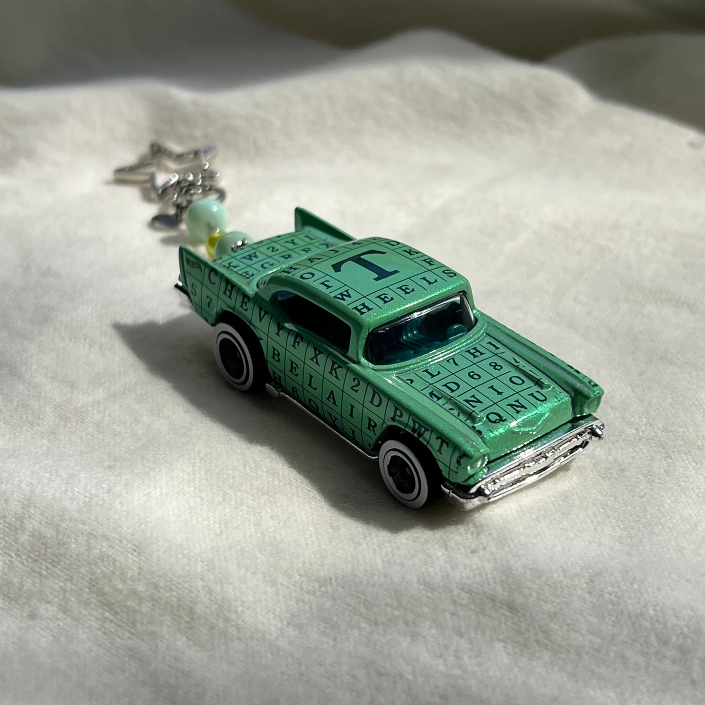 ‘57 Chevy Beaded Keychain