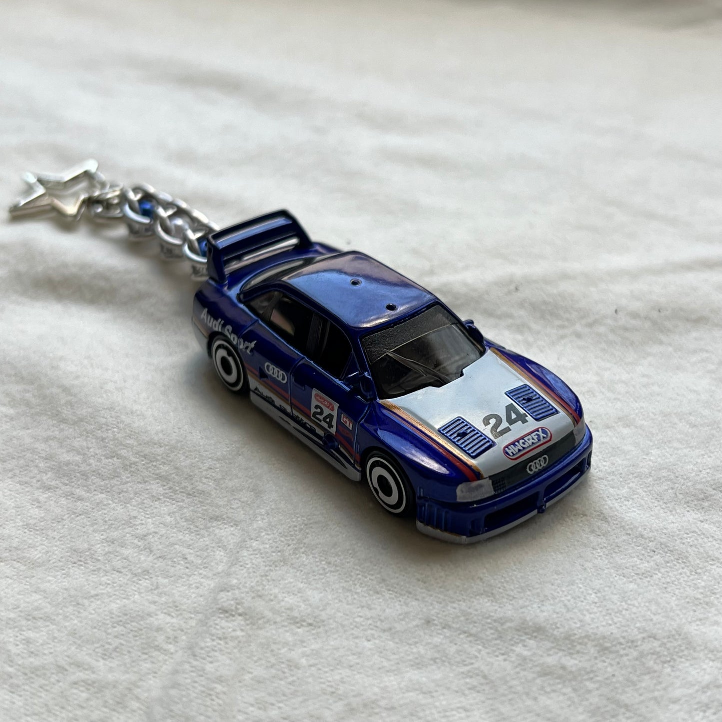 Audi 90 Quattro Beaded Keychain