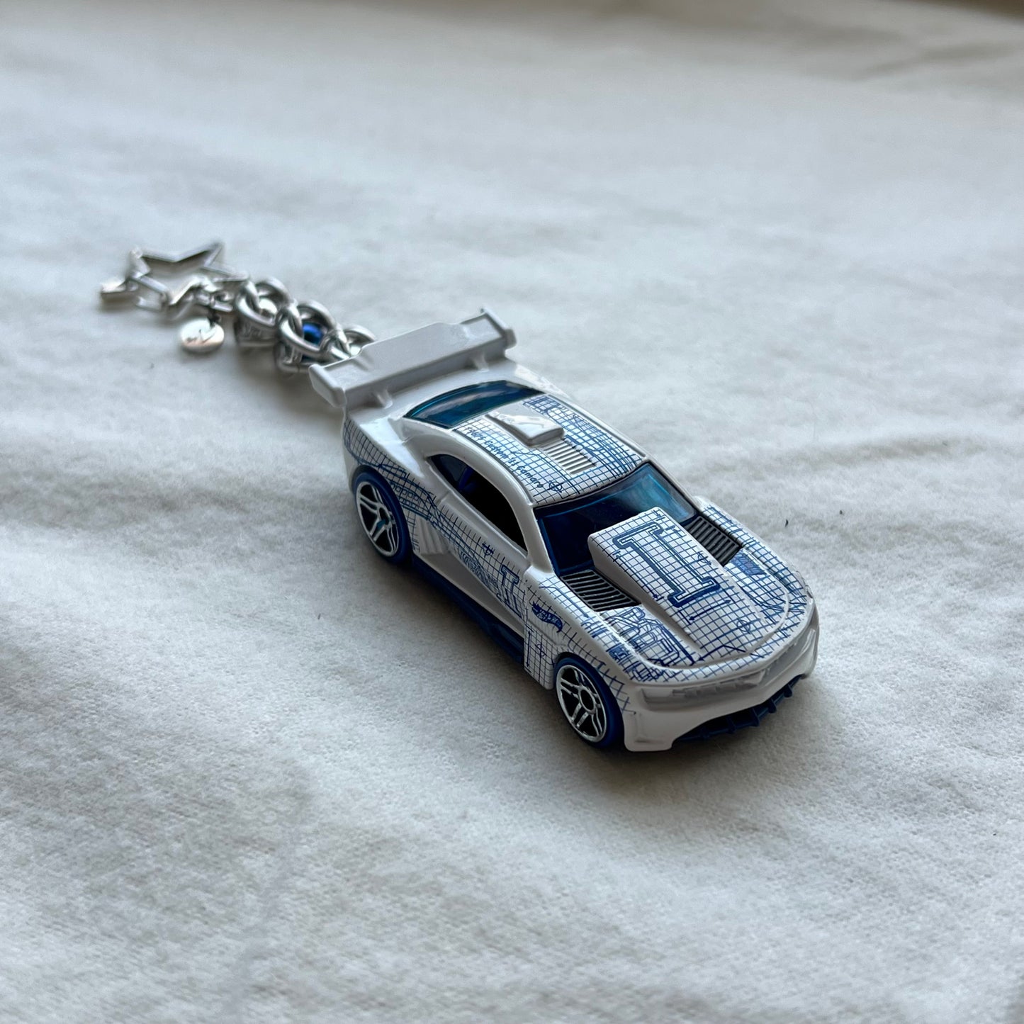 Chevy Camaro Beaded Keychain