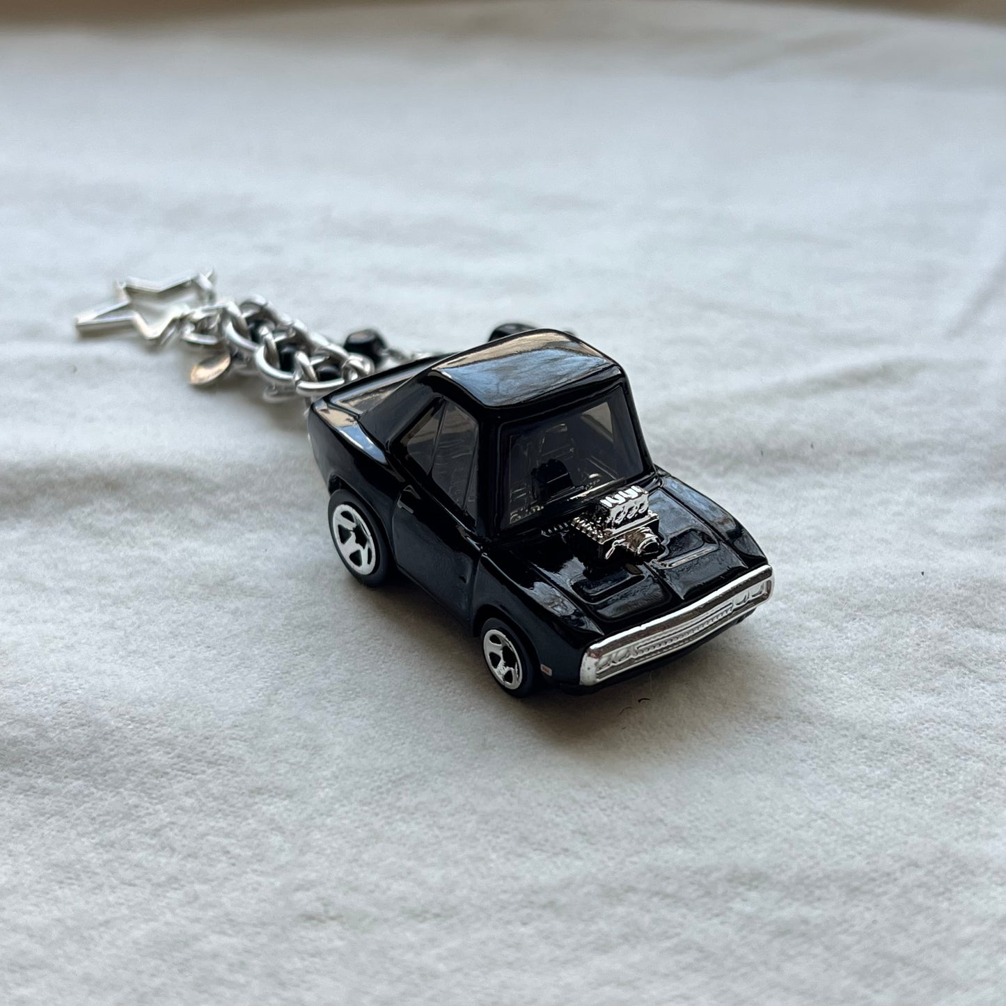 Dodge Charger Beaded Keychain