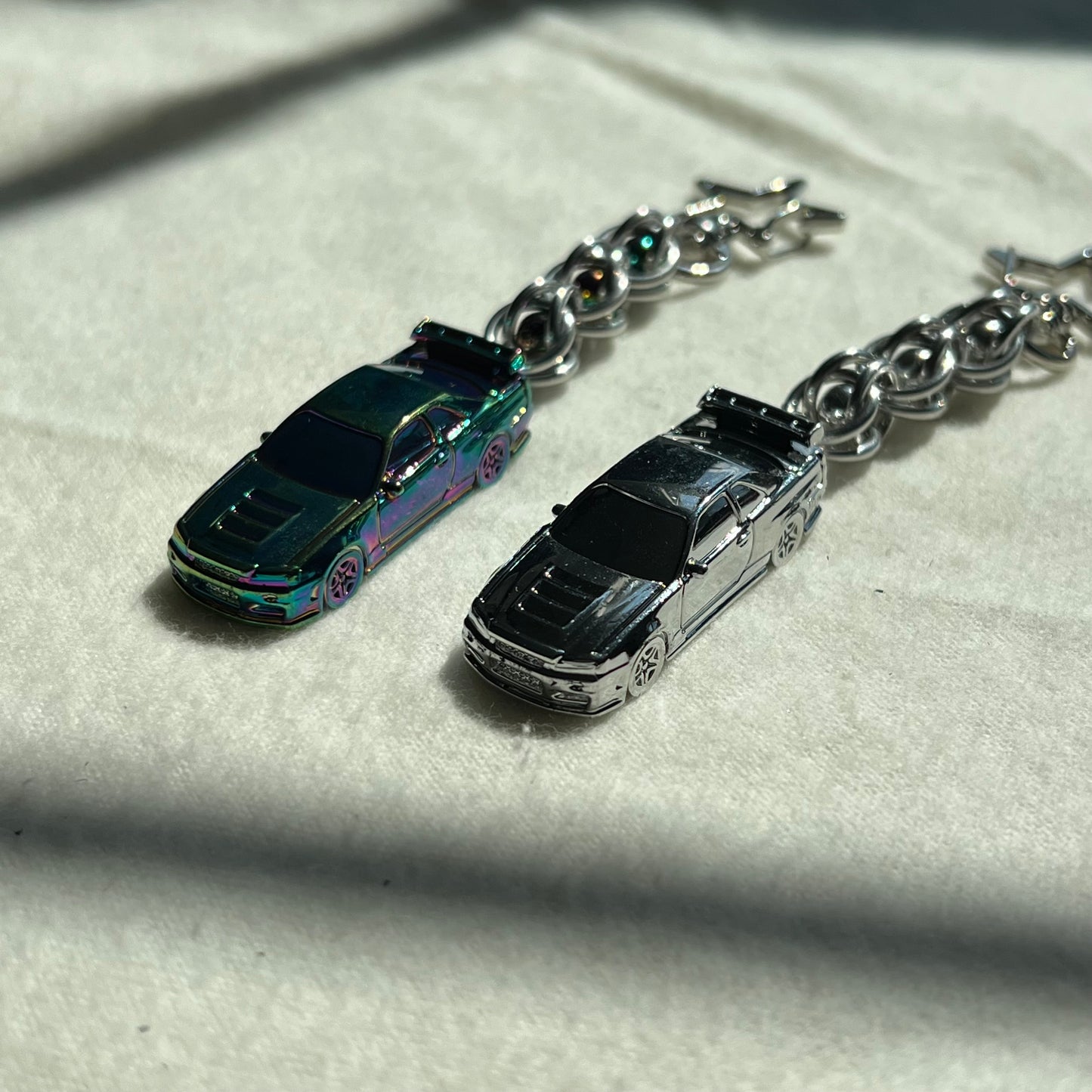 Nissan R34 GTR Beaded Keychain