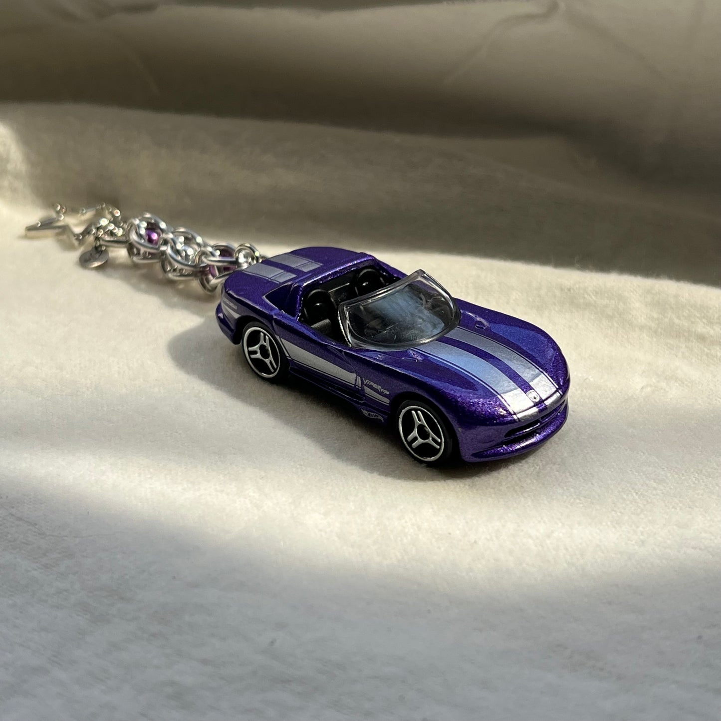 Dodge Viper Beaded Keychain