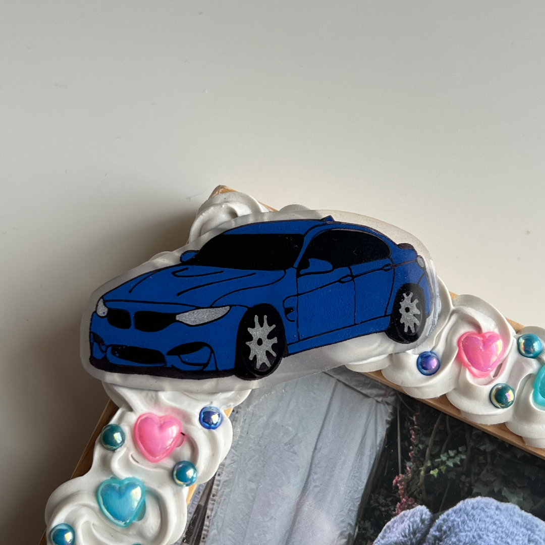 Build Your Dream Hand Drawn Car Deco Picture Frame (Custom Order)