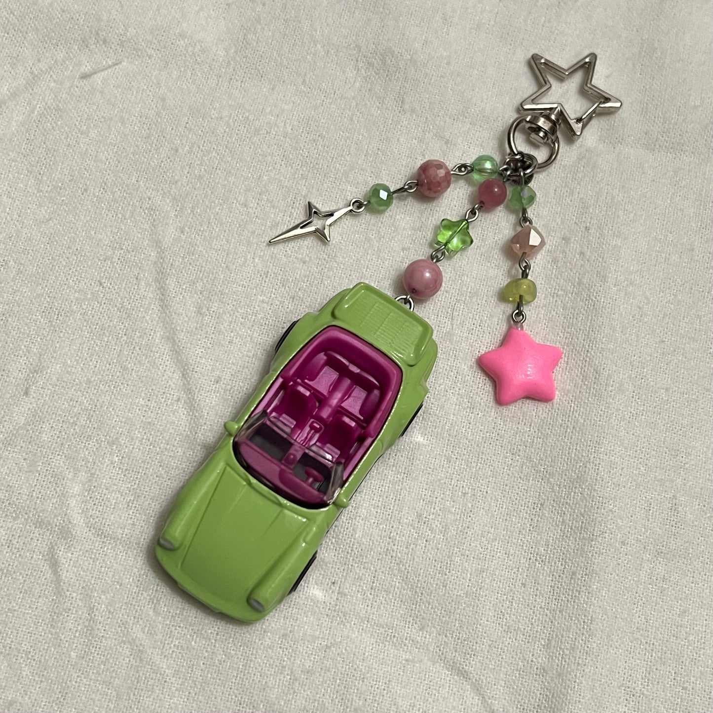 Porsche 911 Turbo Cabriolet Beaded Keychain