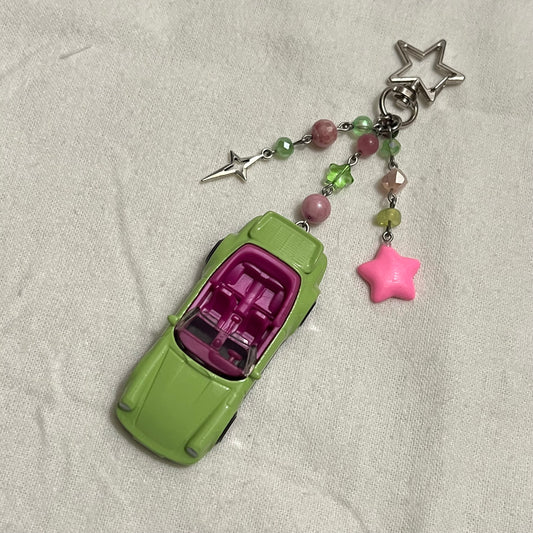 Porsche 911 Turbo Cabriolet Beaded Keychain