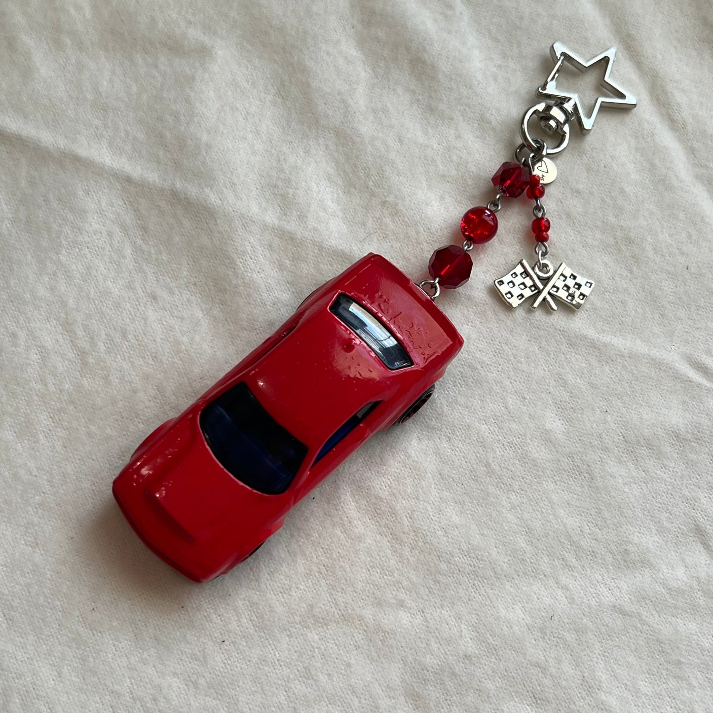 Challenger Beaded Keychain