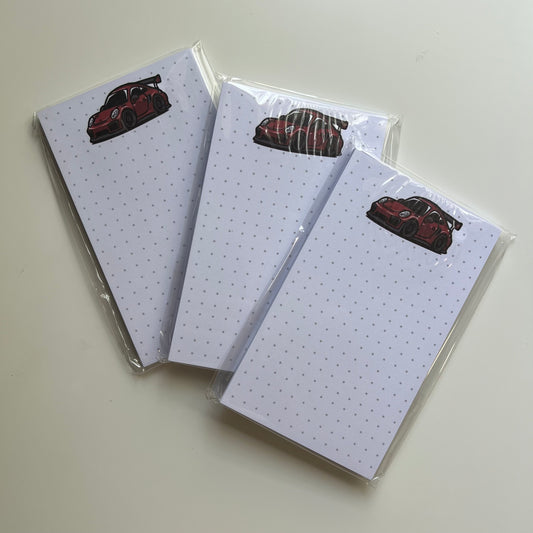 Porsche GT2, GT3, GT4 Note Pad
