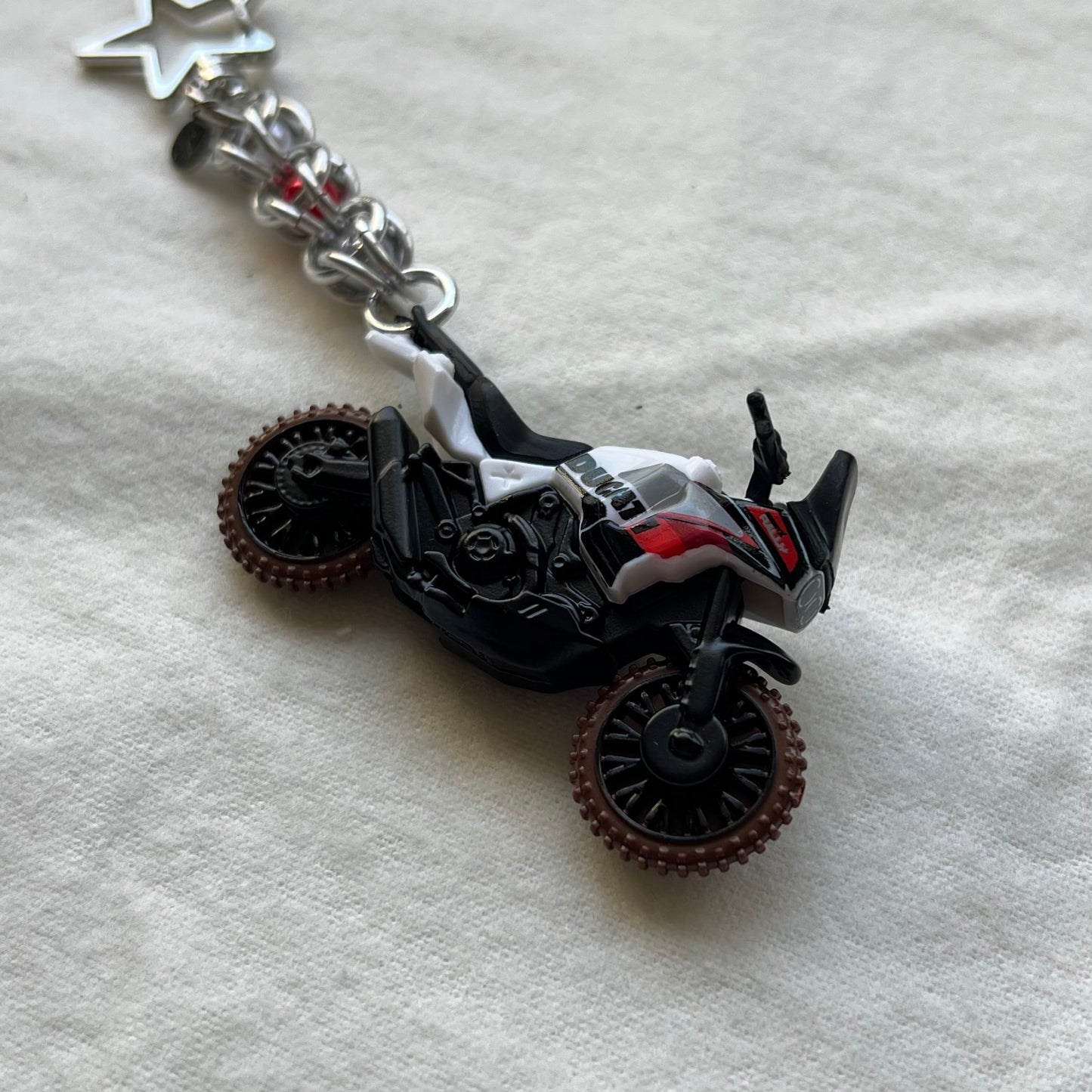 Ducati Beaded Keychain