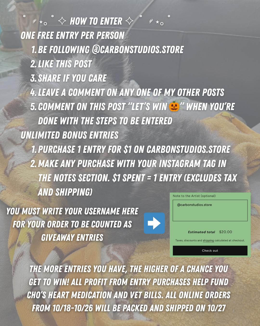 Pumpkin Cho Giveaway Entry