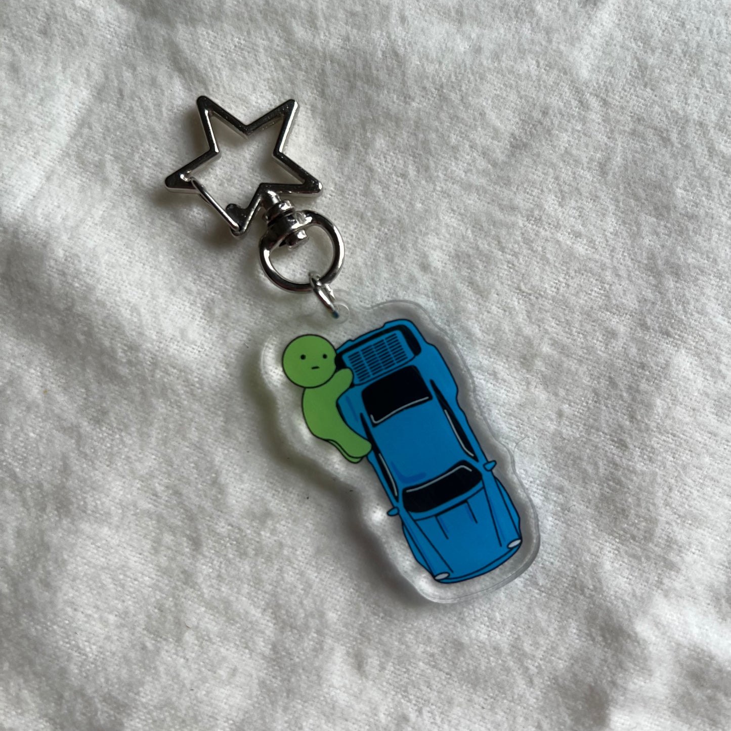 Hugging Porsche 964 Acrylic Keychain