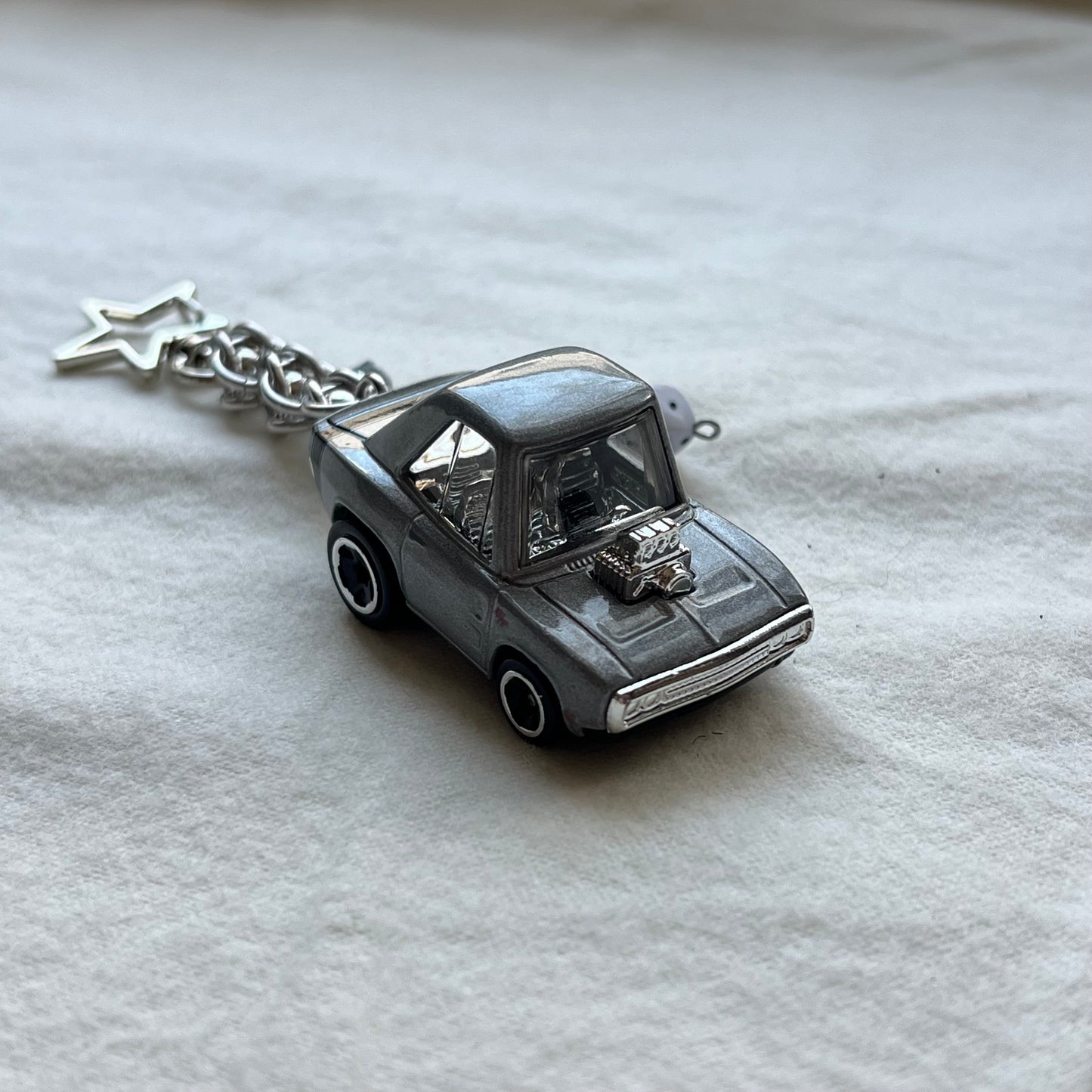 Dodge Charger Beaded Keychain