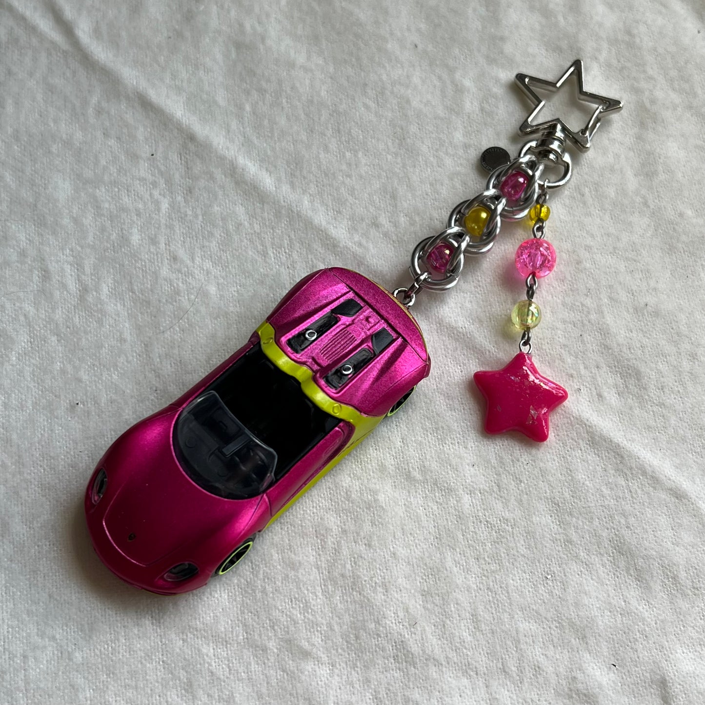 Porsche 918 Spyder Beaded Keychain