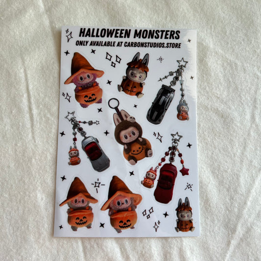 Halloween Monster Sticker Sheet