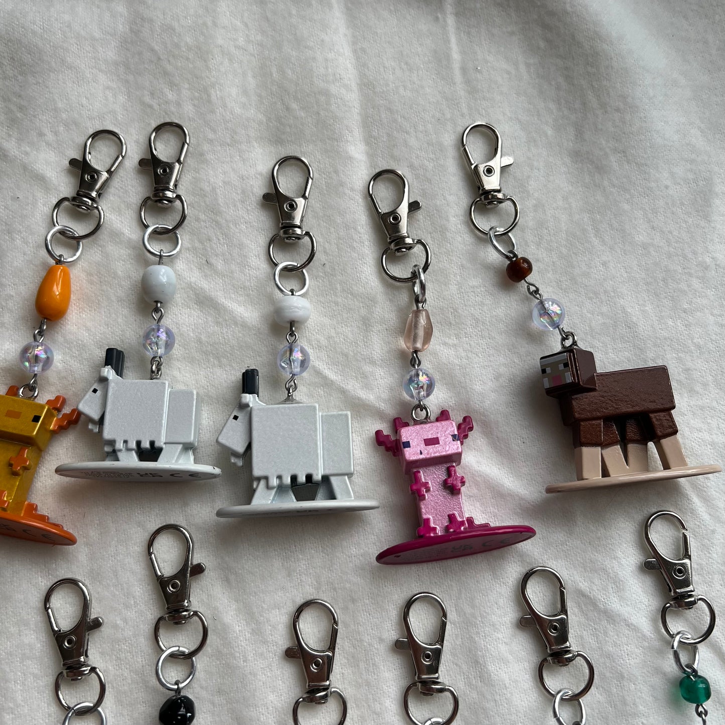 MC Characters Beaded Keychain