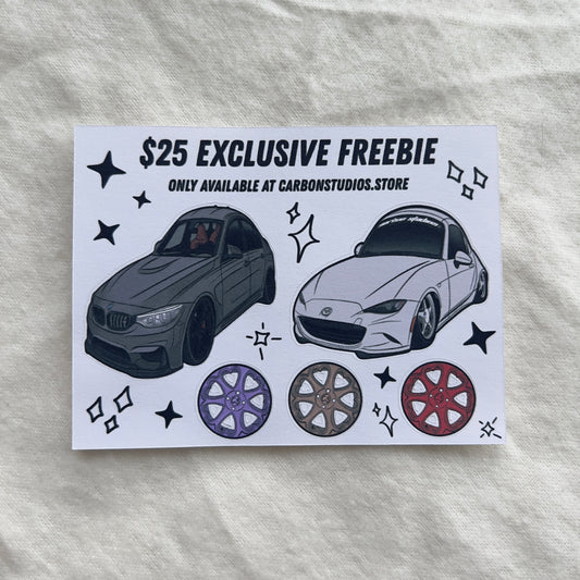 FREE* $25 Exclusive Sticker Sheet