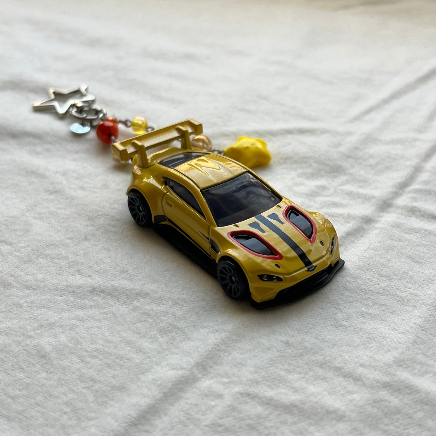Aston Martin Vantage GTE Beaded Keychain