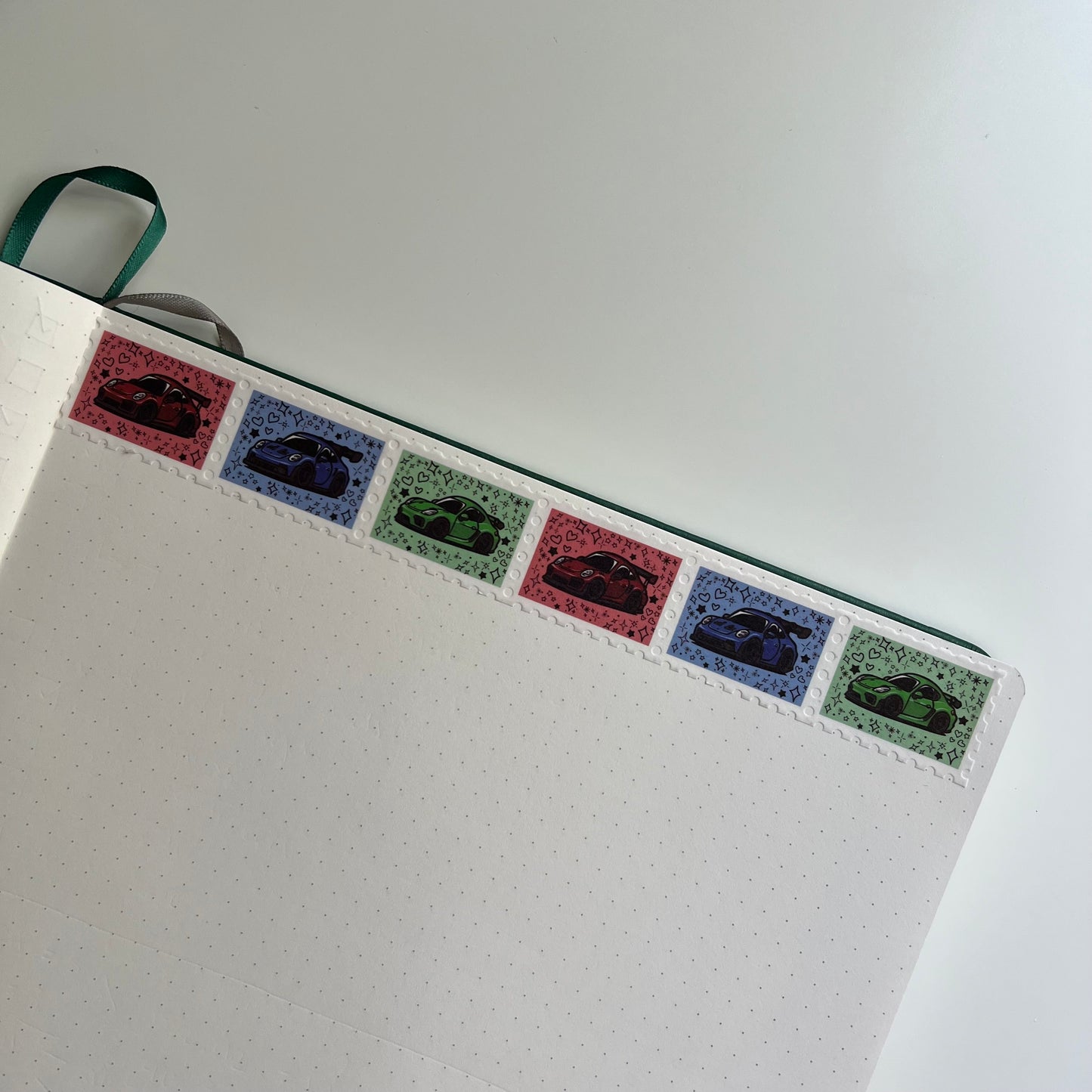 Porsche GT2, GT3, GT4 Stamp Washi Tape