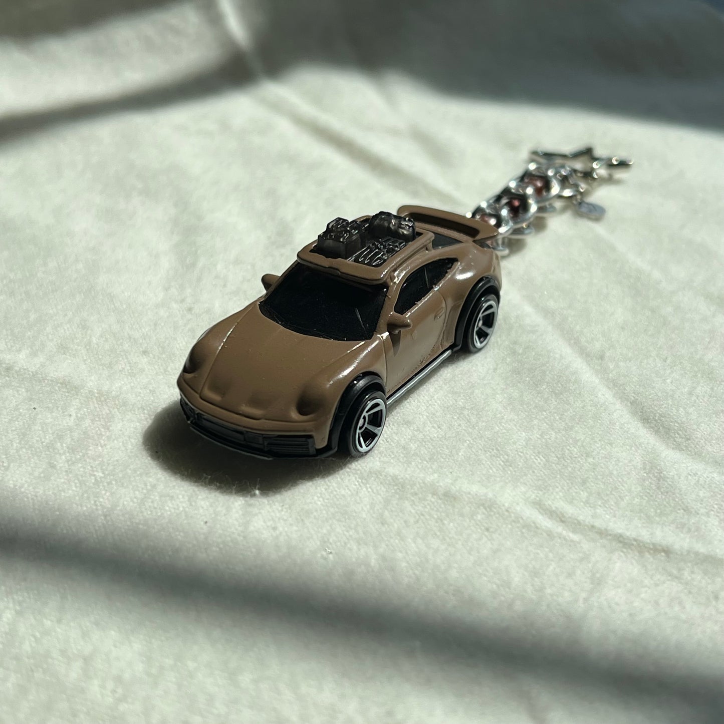 Porsche Rallye Beaded Keychain