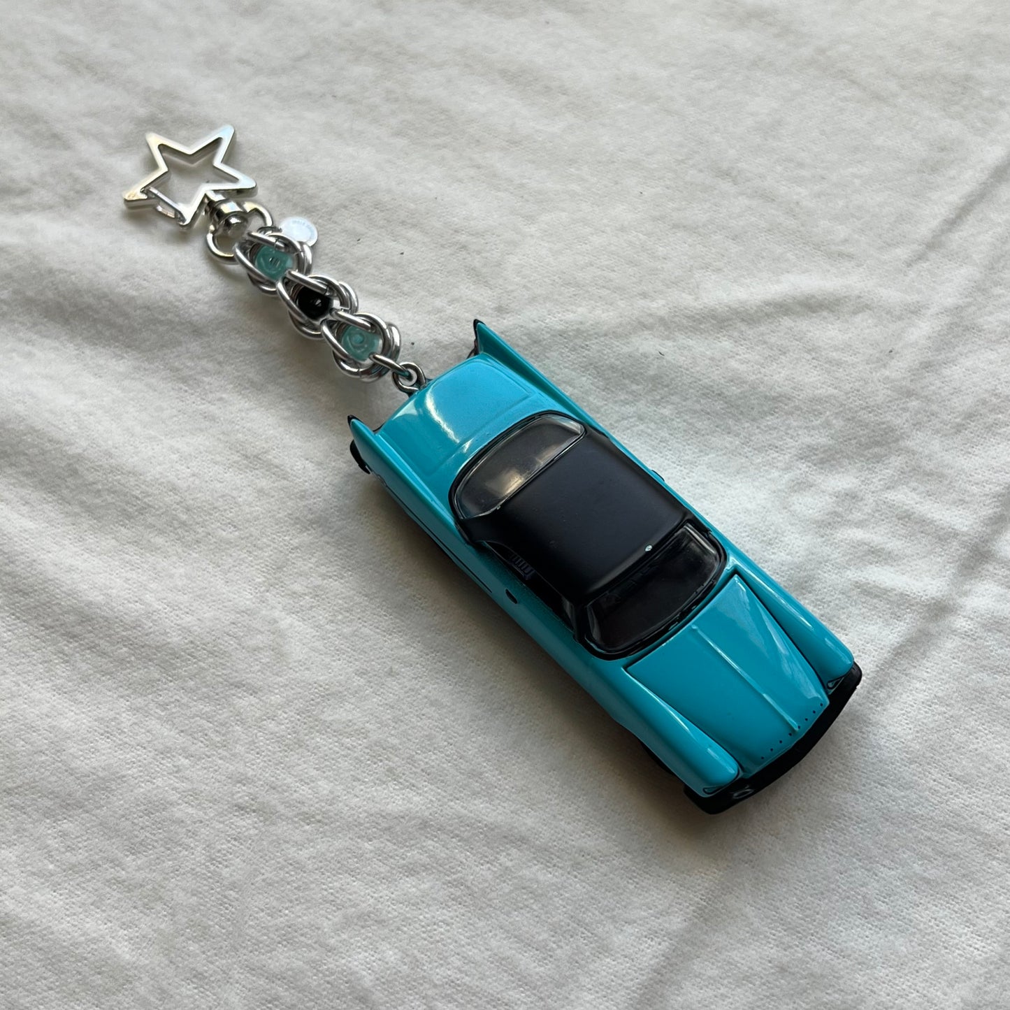 1957 Chrysler 300C Beaded Keychain