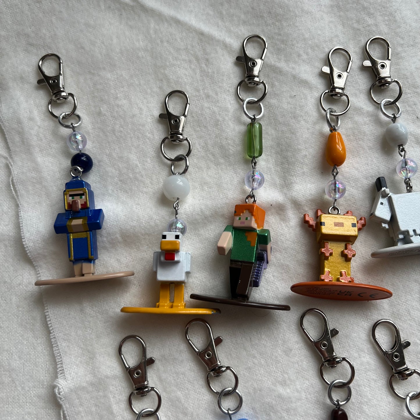 MC Characters Beaded Keychain
