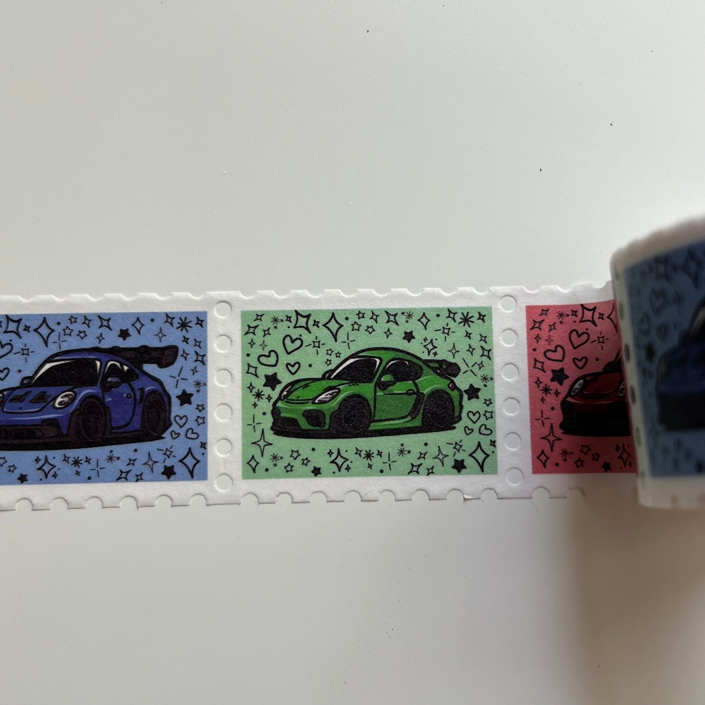 Porsche GT2, GT3, GT4 Stamp Washi Tape