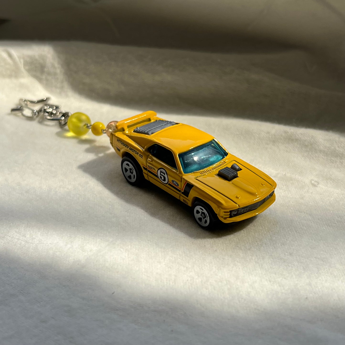 Mustang Mach 1 Beaded Keychain