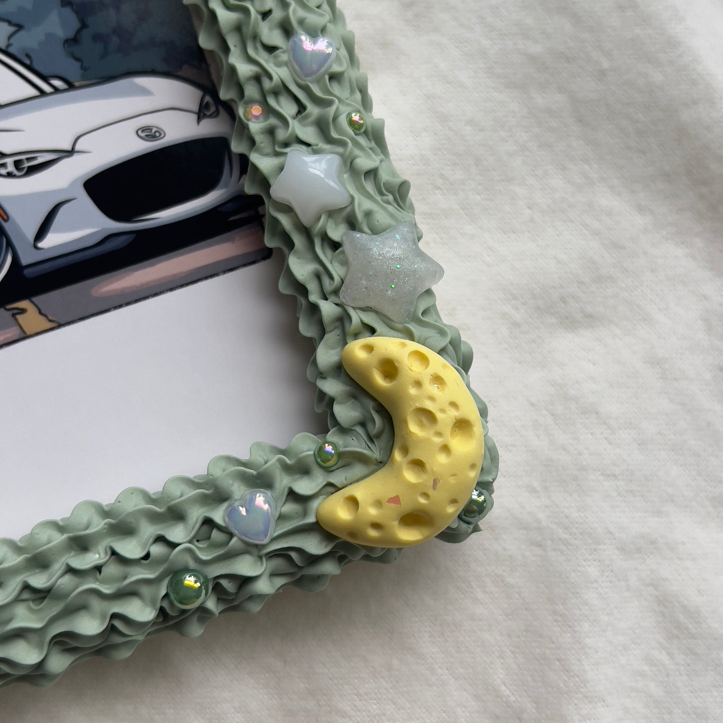 Custom Hand Drawn Car Deco Picture Frame
