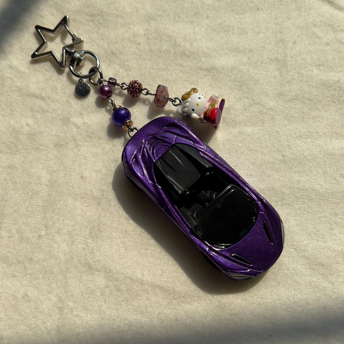 Mclaren 720s Spider & Kitty Beaded Keychain