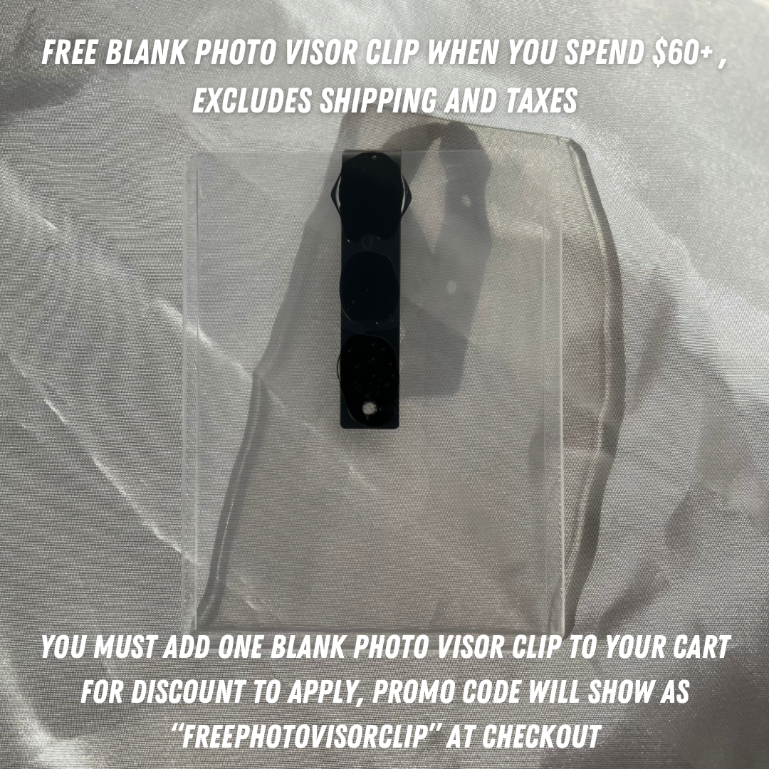 Photo Visor Clip - BLANK ONLY