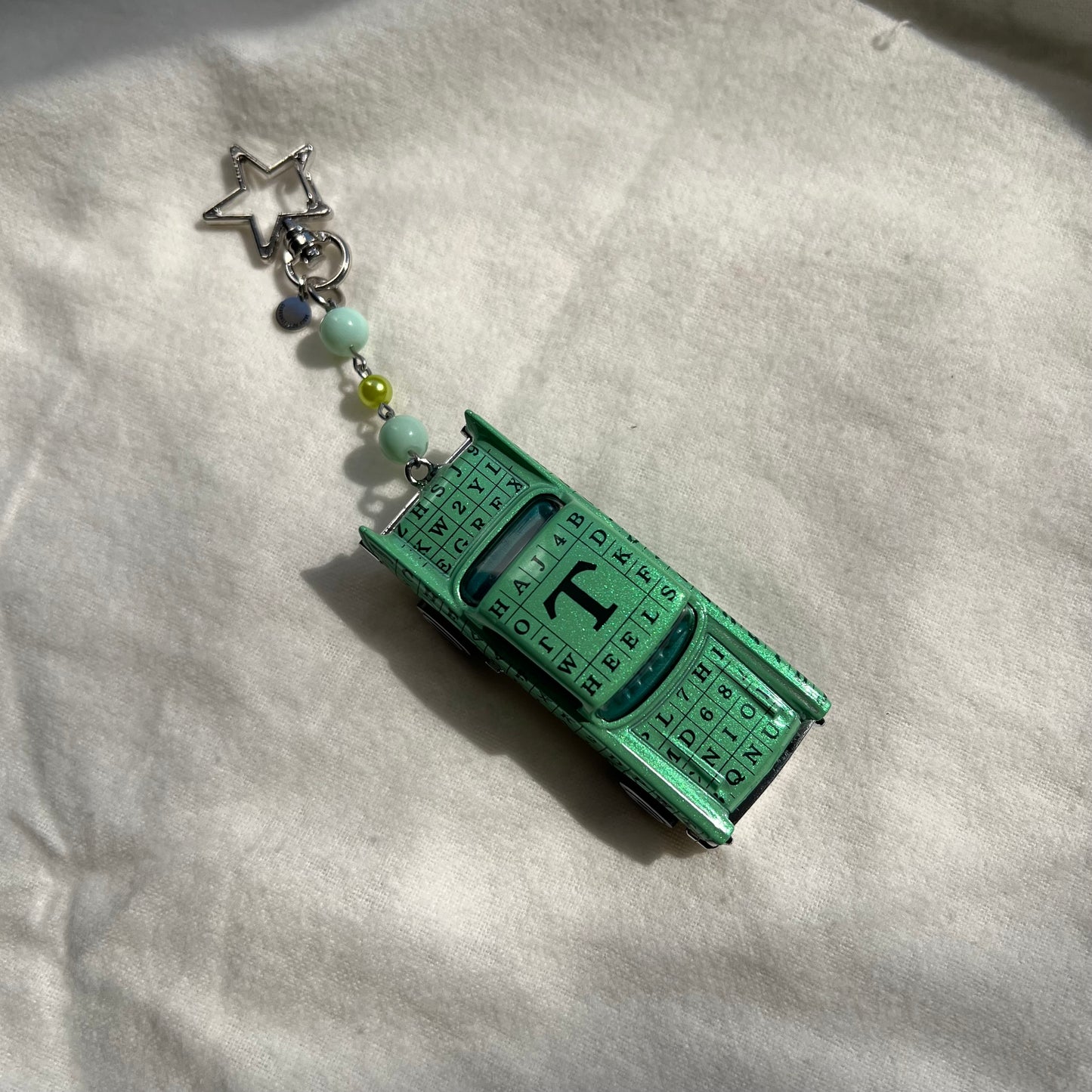 ‘57 Chevy Beaded Keychain