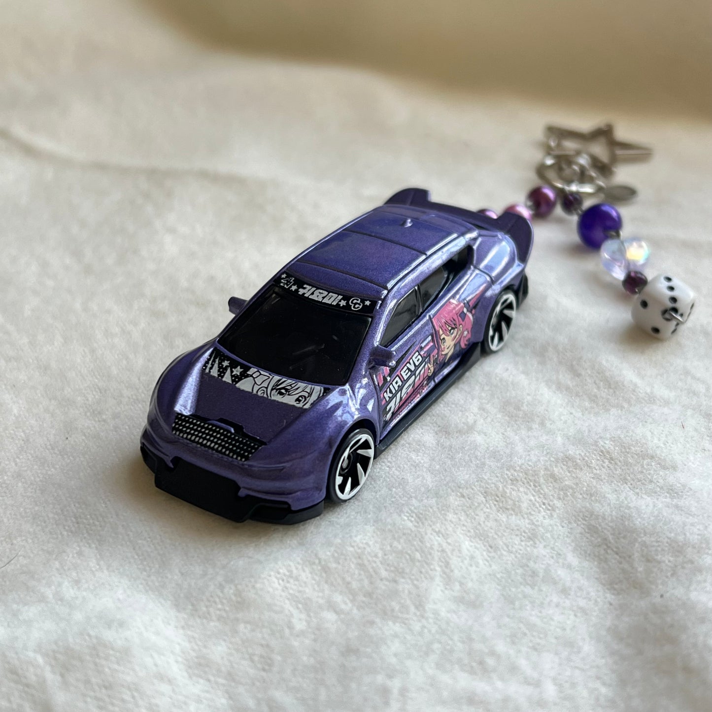 Kia EV9 Beaded Keychain