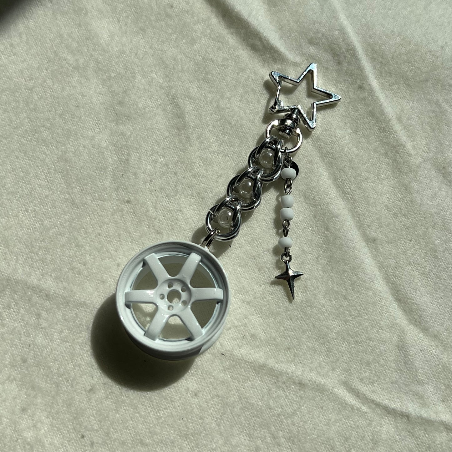 TE37 Beaded Keychain