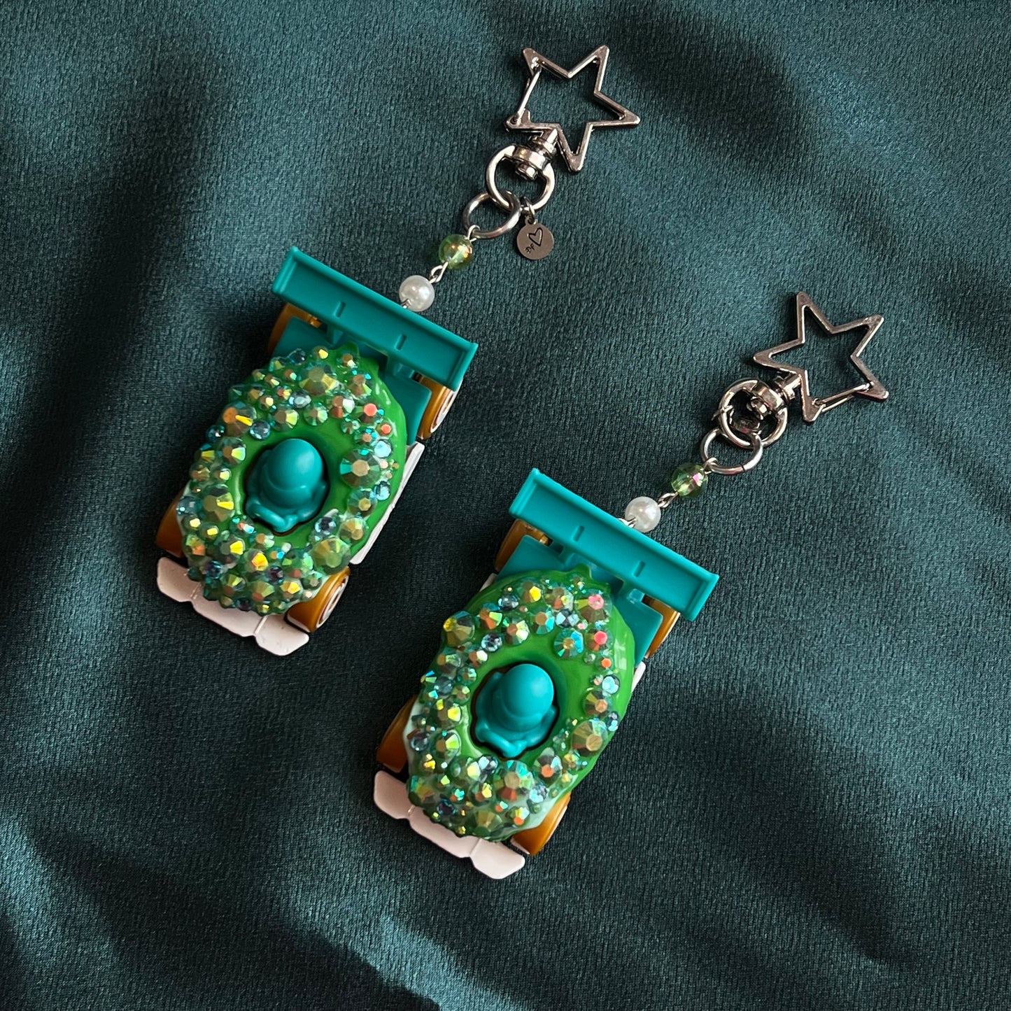 Donut Drifter Beaded Keychain