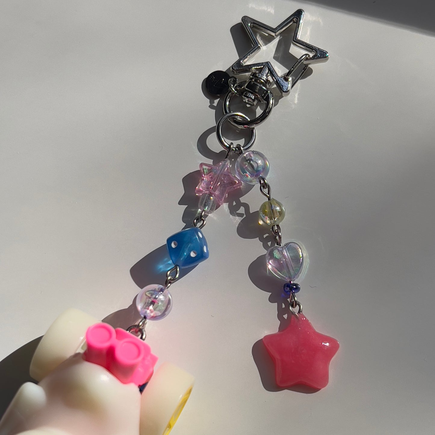 Duck N’ Roll (glow-in-the-dark) Beaded Keychain