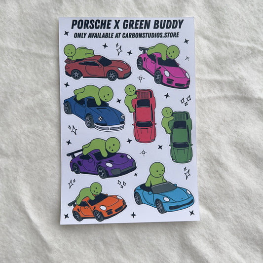 Porsche X Green Buddy Sticker Sheet