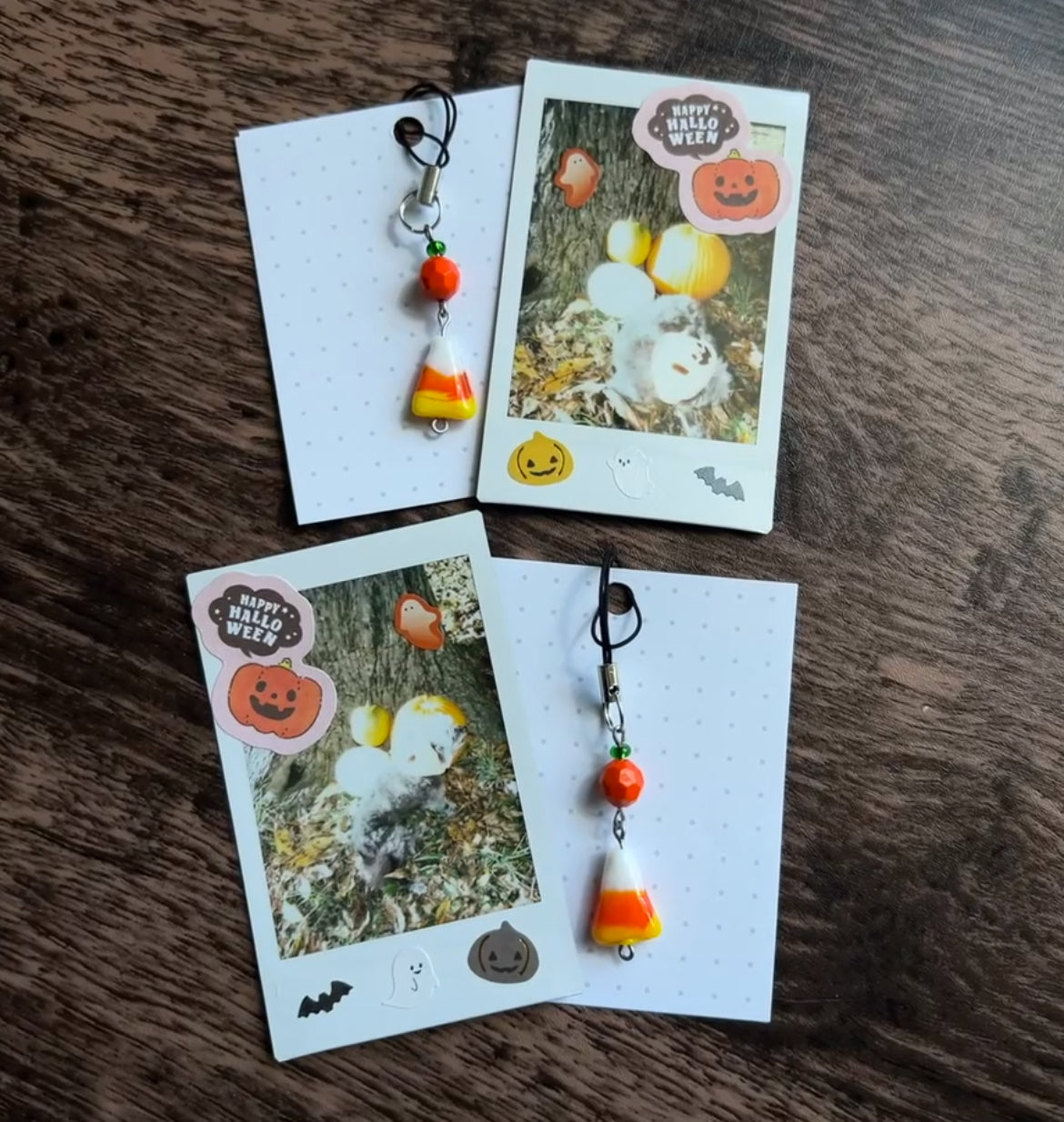 Candy Corn Phone Charm & Polaroid Bundle - funds heart medication ❤️🩹