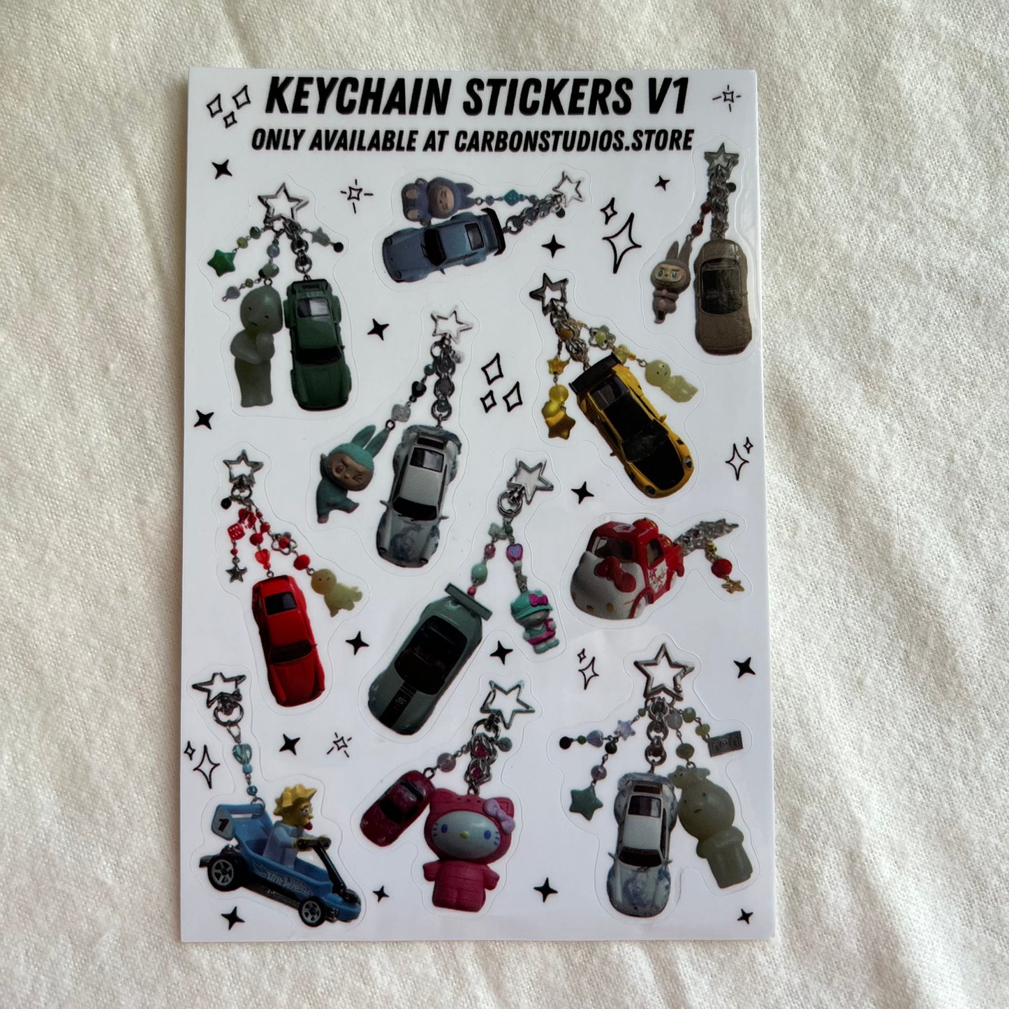 Keychain Stickers V1 Sticker Sheet