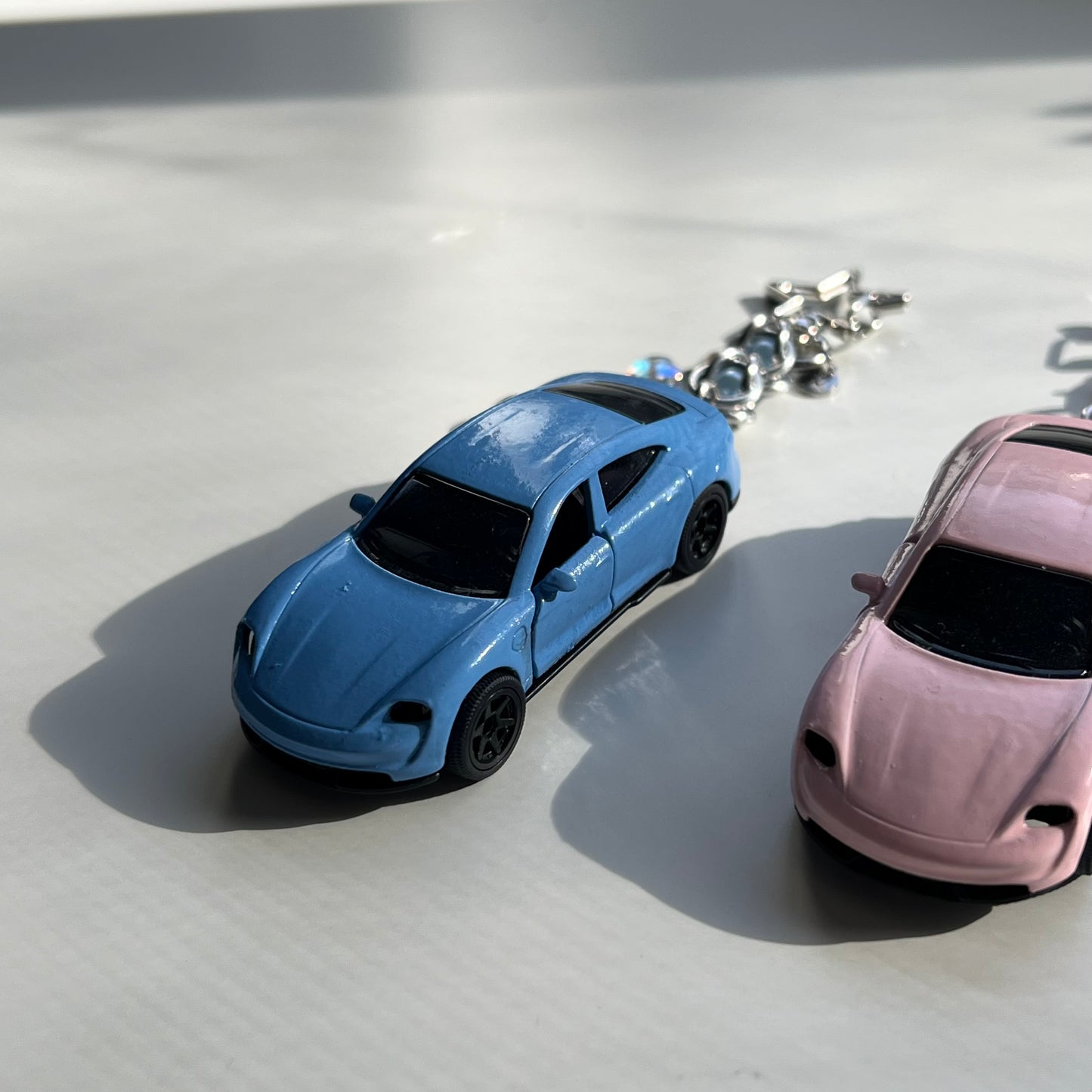 Porsche Taycan Matching Pair Beaded Keychains