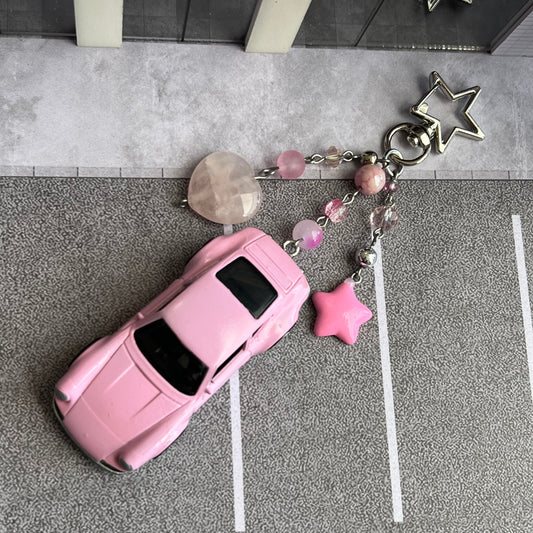 ‘71 Porsche 911 Beaded Keychain