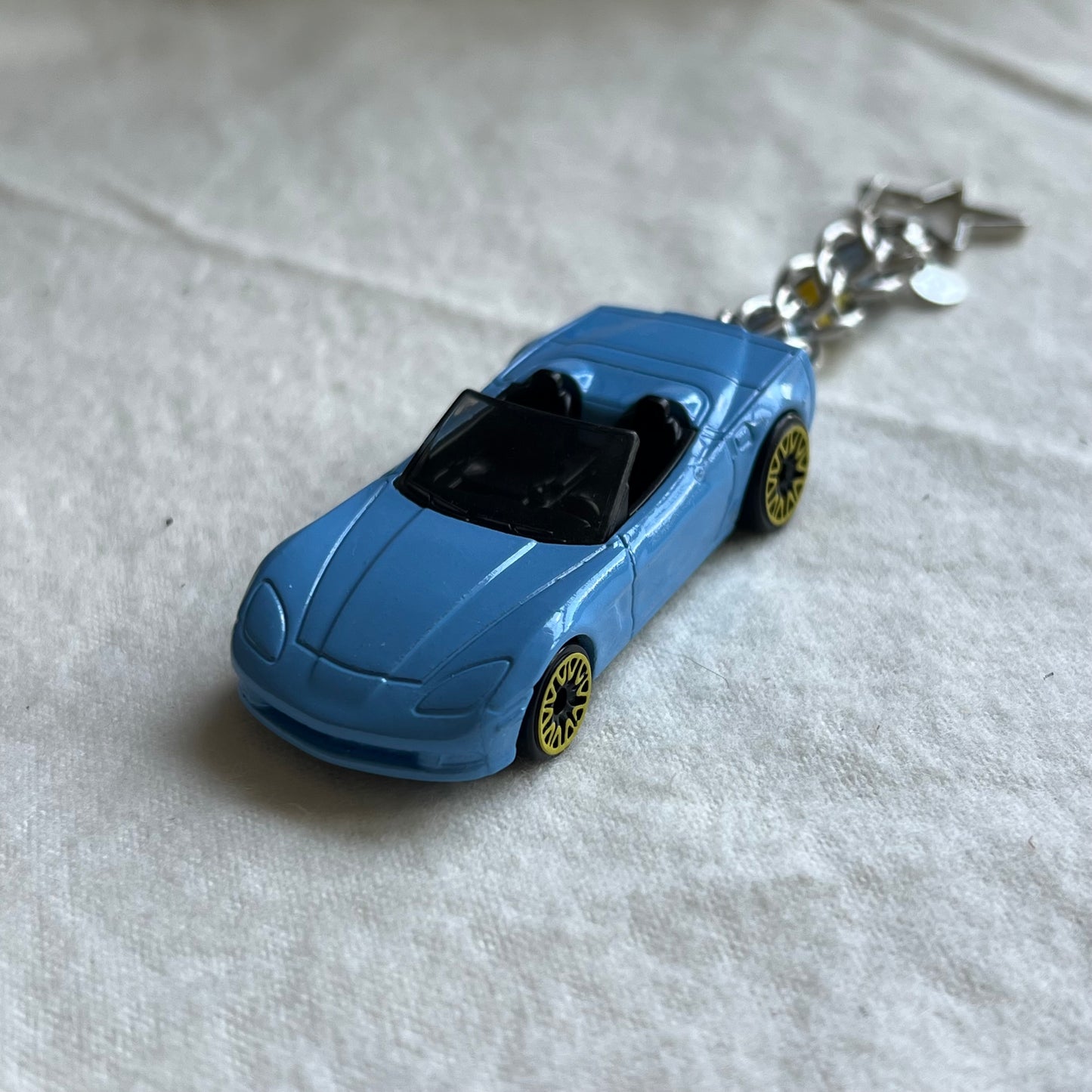 Corvette Beaded Keychain