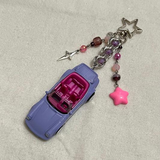 Porsche 911 Turbo Cabriolet Beaded Keychain