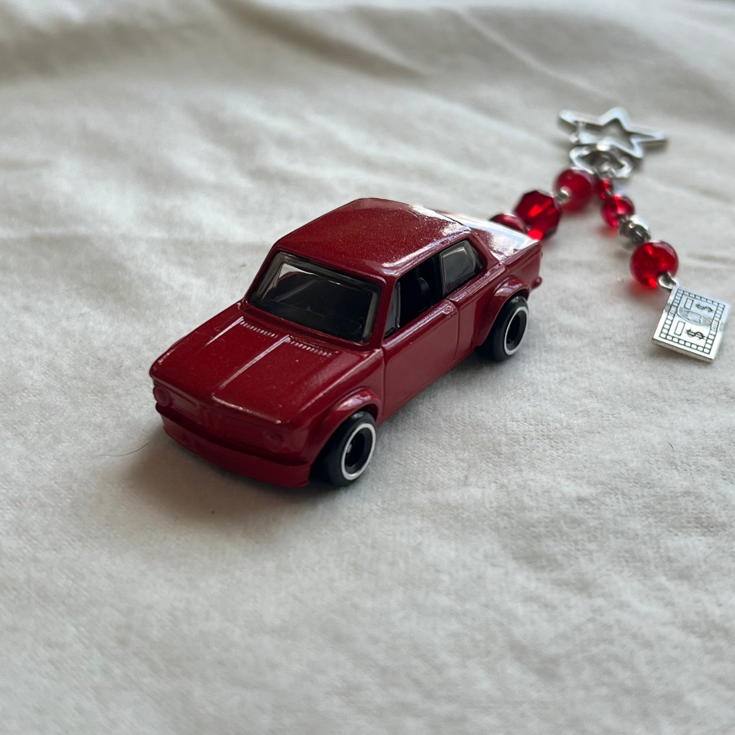 BMW 2002 Beaded Keychain