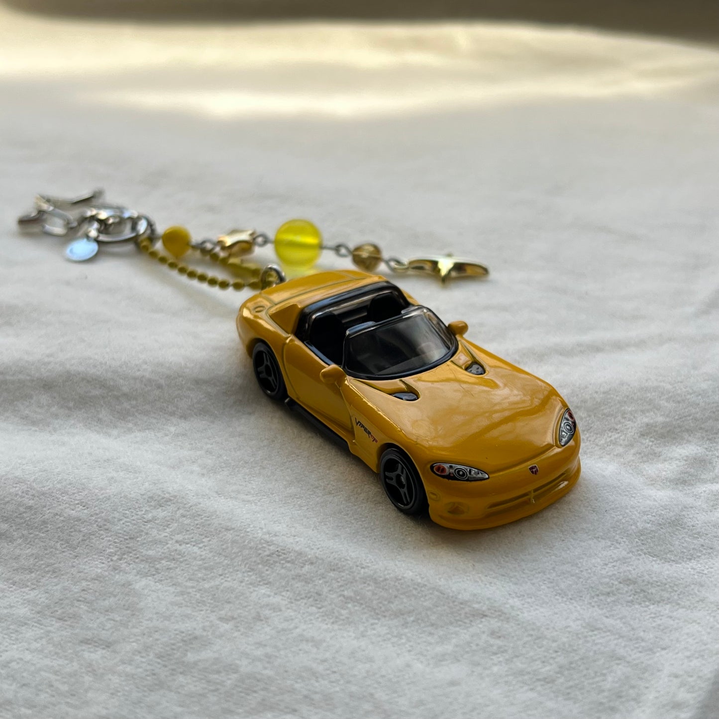 Dodge Viper Beaded Keychain