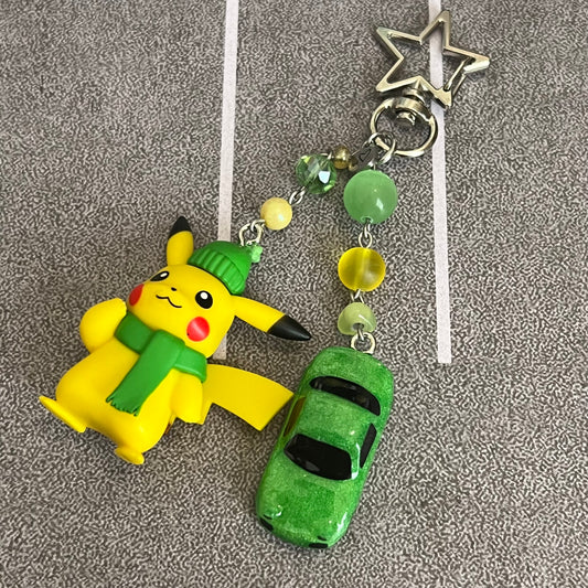 NA Miata x Pika Beaded Keychain