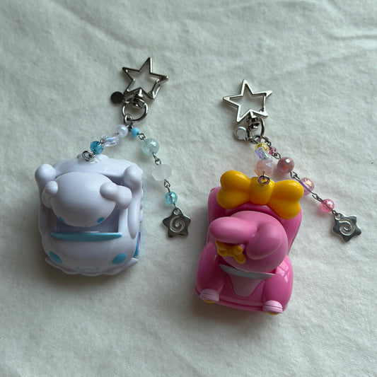 Animal Racers Beaded Keychain