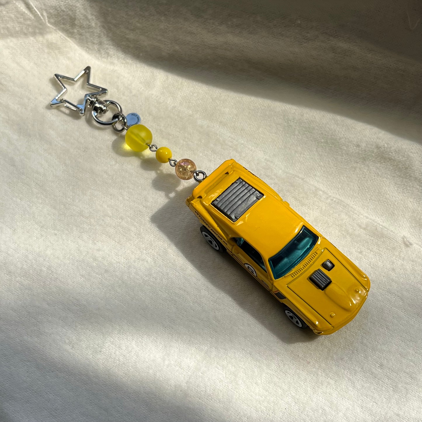 Mustang Mach 1 Beaded Keychain