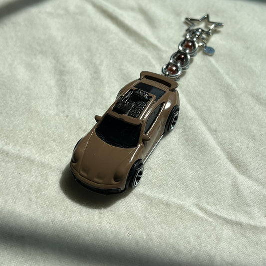 Porsche Rallye Beaded Keychain