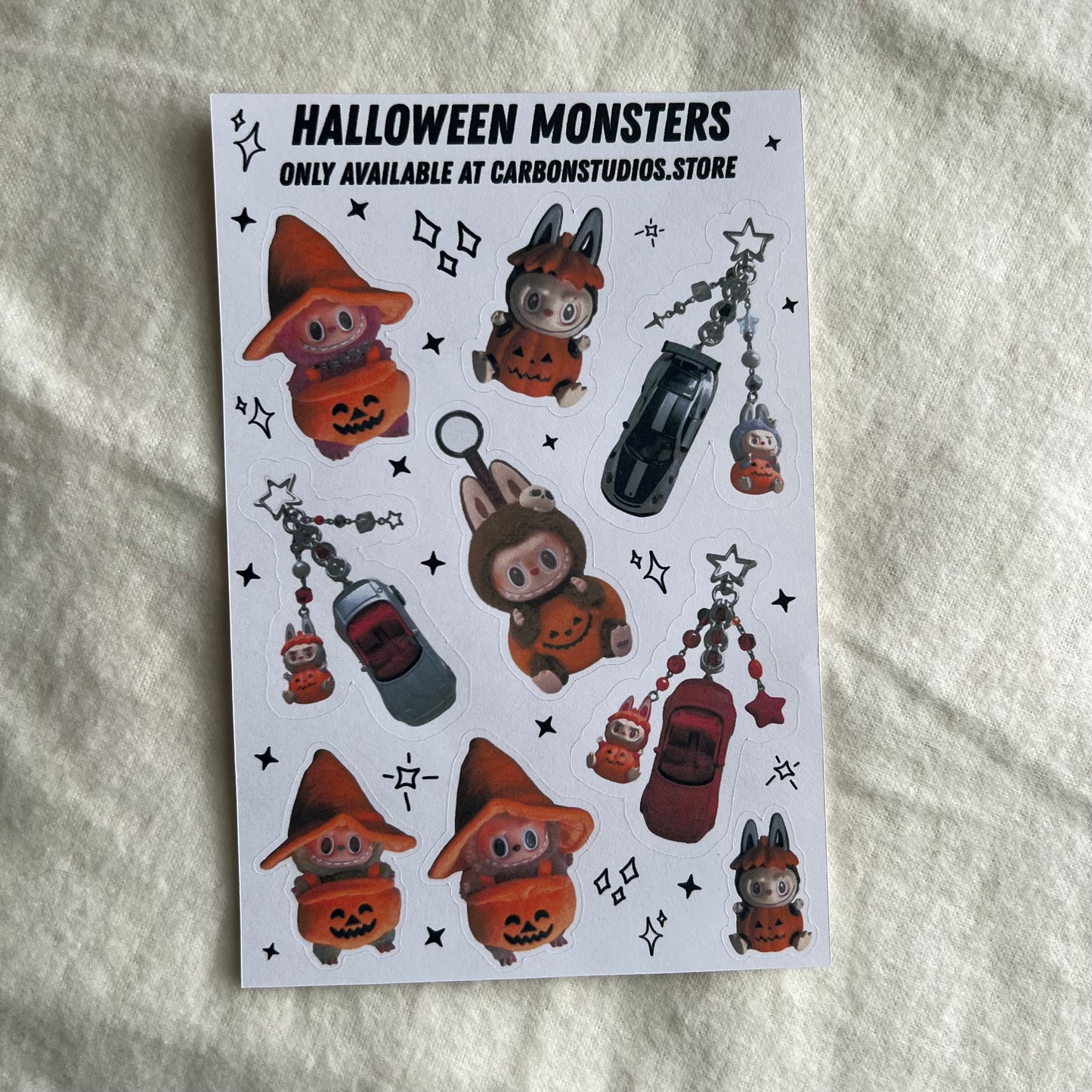 Halloween Monster Sticker Sheet